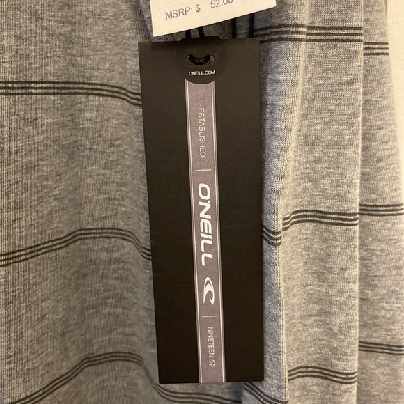 O’Neill Men’s Knit Button Down Long-sleeved shirt, XL. Heathered gray. - Picture 6 of 9